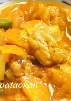 揚げずに野菜たっぷり！ヘルシー酢豚-レシピのメイン写真