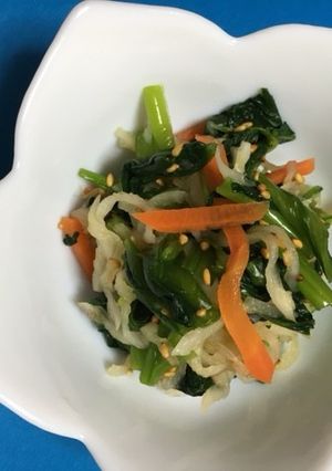 小松菜と切り干し大根の和えもの-レシピのメイン写真