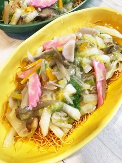 余った汁に白菜ブラスの皿うどん-レシピのメイン写真