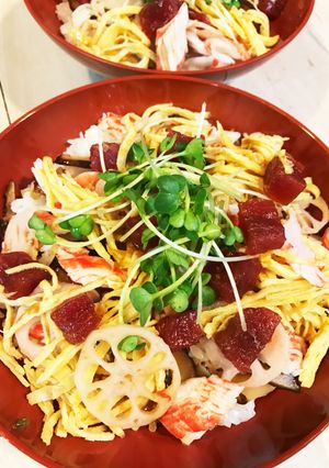 残り物散らし寿司☆ちょっぴり鮪ブラス-レシピのメイン写真