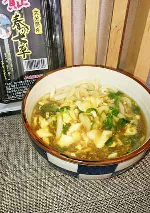 七草粥が苦手な方にあんかけ七草うどん♪-レシピのメイン写真