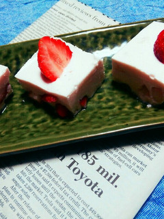 簡単いちごババロア いちごたっぷり!!-レシピのメイン写真
