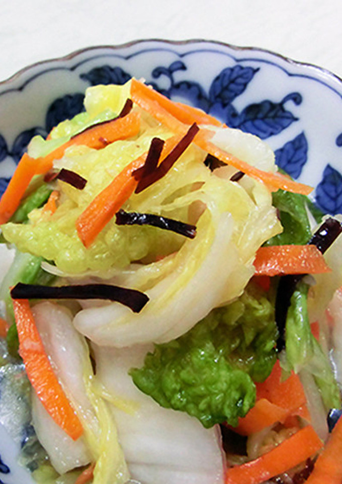 ご飯のお供に。白菜と塩こんぶ漬-レシピのメイン写真