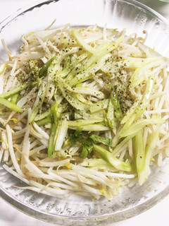 レンジで超簡単!もやしとセロリのサラダ-レシピのメイン写真