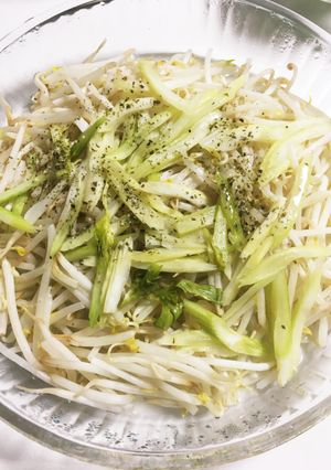 レンジで超簡単！もやしとセロリのサラダ-レシピのメイン写真