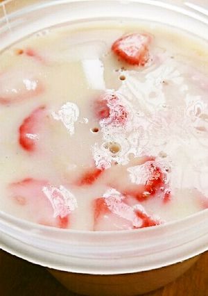 いちご豆乳寒天-レシピのメイン写真