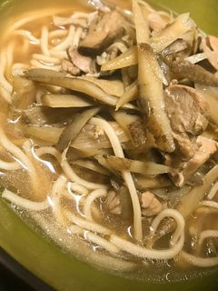 鳥ごぼう蕎麦(お雑煮にも♪)-レシピのメイン写真
