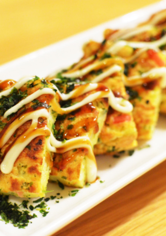 卵焼き器で！お好み焼き風はんぺん-レシピのメイン写真