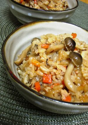 秋味♪きのこたっぷり炊き込みご飯♡-レシピのメイン写真