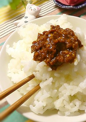 なつかしい味☆肉味噌　ご飯のおともに♪-レシピのメイン写真