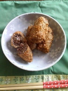 ☆薄切り牛の巻き巻き牛カツ☆-レシピのメイン写真