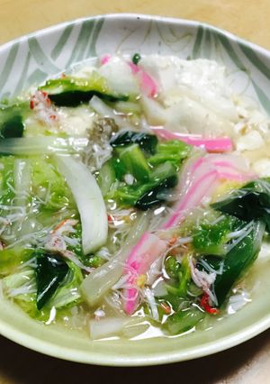 お節リメイク 蟹と白菜のあんかけ豆腐-レシピのメイン写真