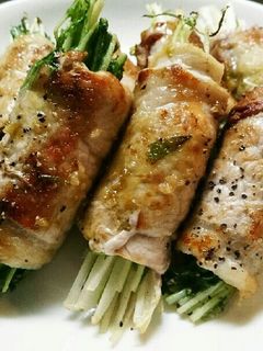 水菜の豚肉巻き-レシピのメイン写真