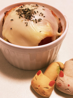 丸ごとトマトのモッツァレラチーズ焼き♬-レシピのメイン写真