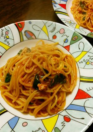 鯛の白子肝入り超濃厚味噌トマトパスタ-レシピのメイン写真
