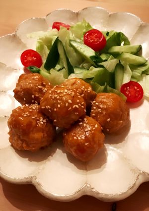 揚げない☆わが家のふわふわ肉だんご-レシピのメイン写真