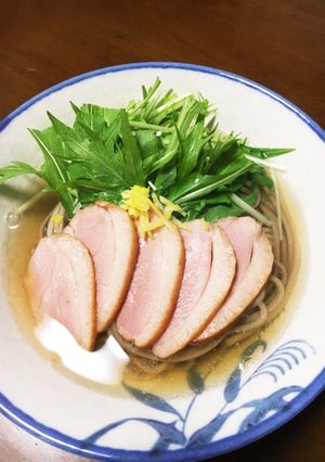 鴨そば-レシピのメイン写真