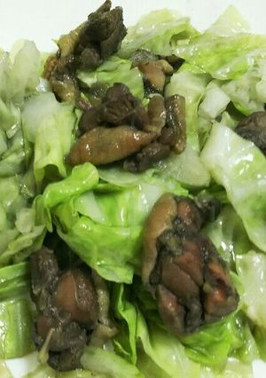 レトルトかさ増し♪鶏炭火焼のキャベツ炒め-レシピのメイン写真