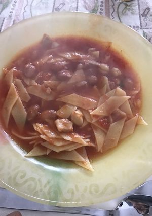 トマト豆スープパスタ-レシピのメイン写真