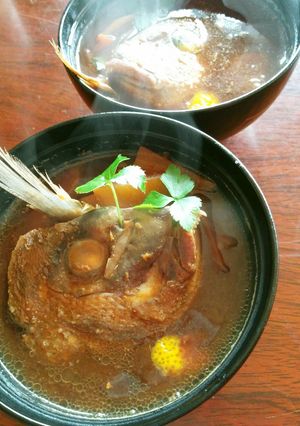 鯛の兜の赤だし-レシピのメイン写真