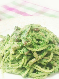 ほうれん草としめじのクリームパスタ-レシピのメイン写真