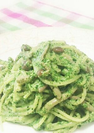 ほうれん草としめじのクリームパスタ-レシピのメイン写真