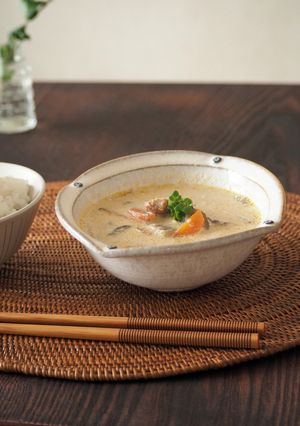 さば味噌缶とごぼうの豆乳スープ-レシピのメイン写真