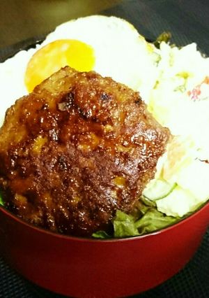 作り置きでロコモコ風お弁当♪ 1月6日-レシピのメイン写真