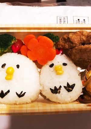 酉年☆なんちゃってキャラ弁-レシピのメイン写真