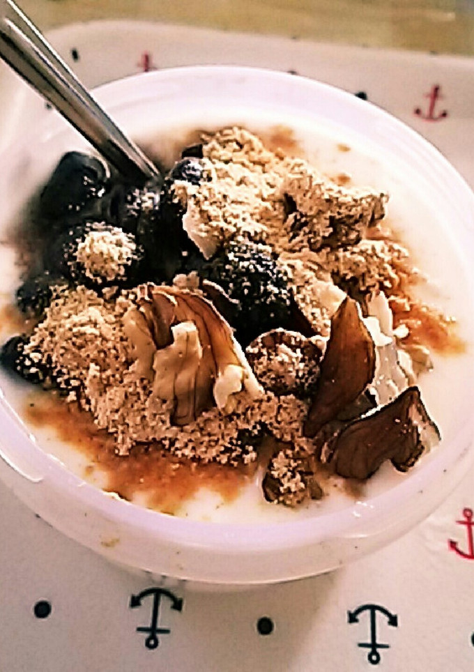 黒豆きな粉と胡桃のヨーグルト-レシピのメイン写真