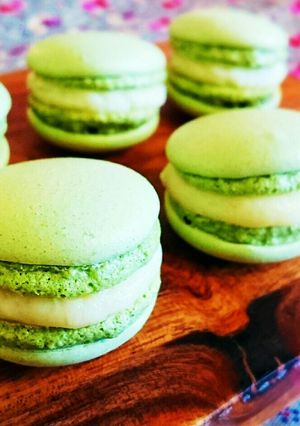バレンタインデーに♥抹茶のマカロン-レシピのメイン写真