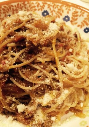家族の定番 ミートソーススパゲティ-レシピのメイン写真