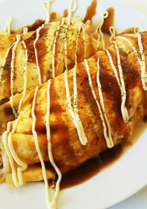 ●もやしとコンビーフハッシュのオムとん●-レシピのメイン写真