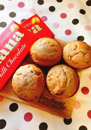 バレンタインに❤︎チョコと胡桃のマフィン-レシピのメイン写真