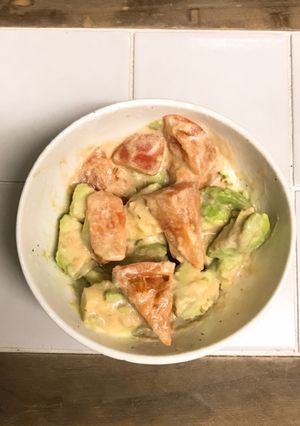 アボカドとトマトのマヨわさびサラダ-レシピのメイン写真