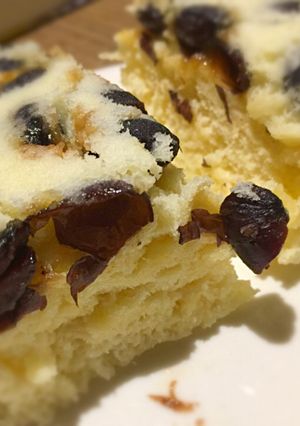 タッパーだけで！お節リメイク黒豆蒸しパン-レシピのメイン写真