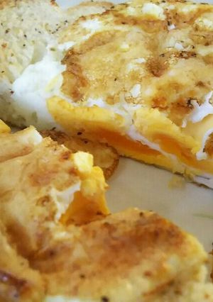 離乳食余りのパンの枠で☆目玉焼きパン-レシピのメイン写真