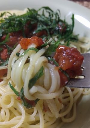 男の　基本の　かんたん　トマトパスタ-レシピのメイン写真
