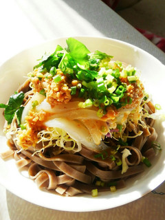 サンクゼールのそばパスタで和風パスタ-レシピのメイン写真