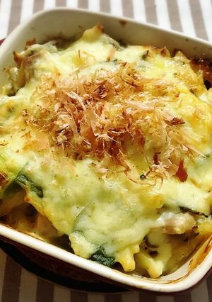 鶏肉と長ねぎの塩昆布クリーム和風グラタン-レシピのメイン写真