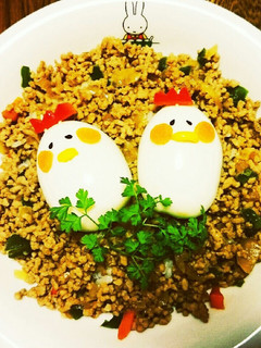そぼろご飯でとりさんランチ-レシピのメイン写真