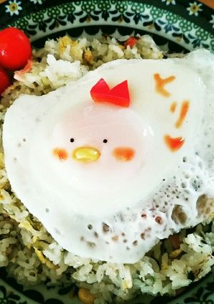 目玉焼きで、とりさん-レシピのメイン写真