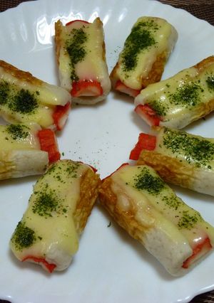 ちくわのカニカマチーズ焼き!(^^)!-レシピのメイン写真