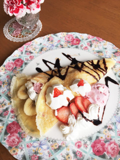 ホットケーキミックスでクレープ♡-レシピのメイン写真