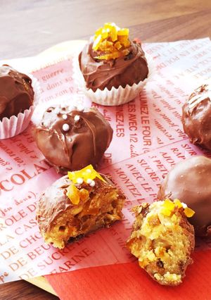 バレンタイン♡ラムチョコケーキボール-レシピのメイン写真