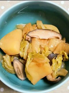 ジャガイモと白菜・椎茸の煮物-レシピのメイン写真