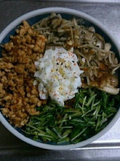4月20日晩飯【三種丼】-レシピのメイン写真