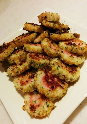 おつまみ♪なると味噌マヨパン粉焼き-レシピのメイン写真