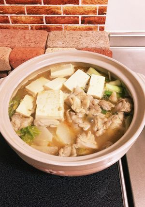 スープが絶品！味噌ラーメン風、鶏味噌鍋！-レシピのメイン写真