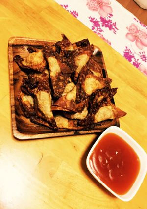 揚げたてワンタン 甘酢あん添え-レシピのメイン写真